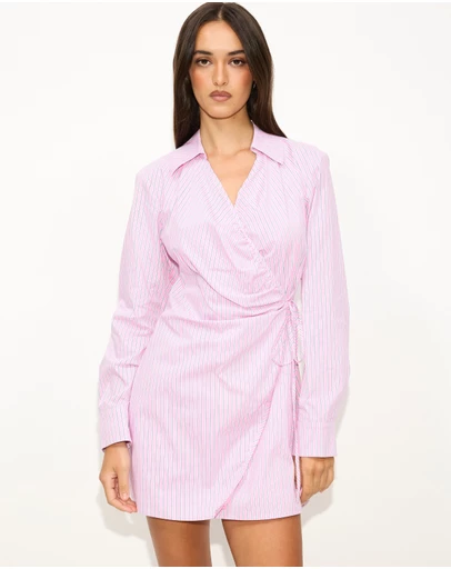 Dazie - Tidewall Mini Shirt Dress