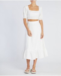 Amelius - Violetta Linen Crop Top