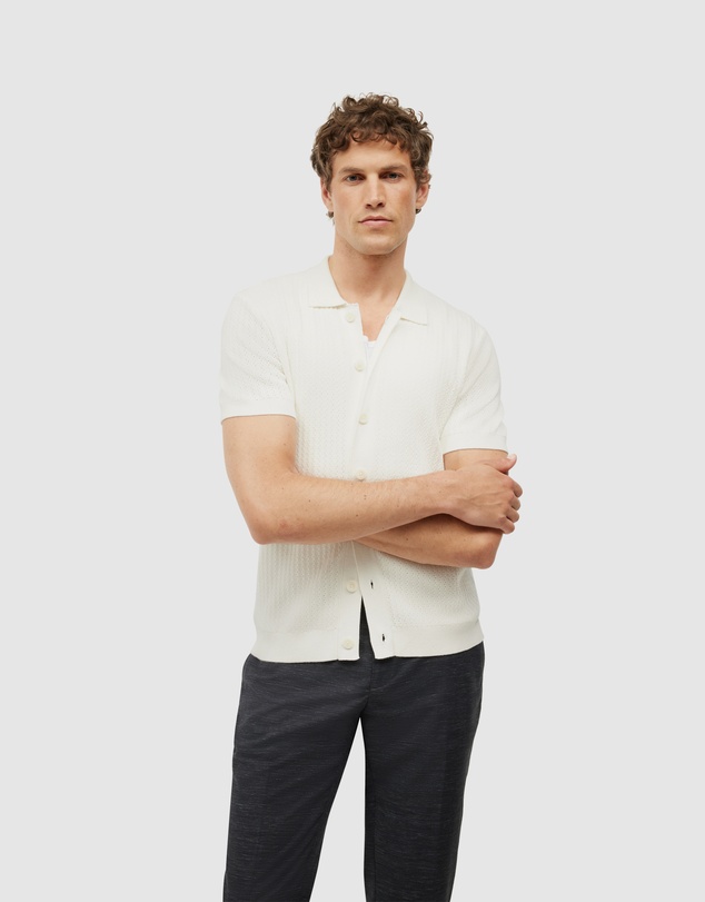 Politix - Textured Button-through Knit