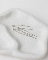 The White Collection - Aria - 6mm Crystal Bridal Hair Pin Trio