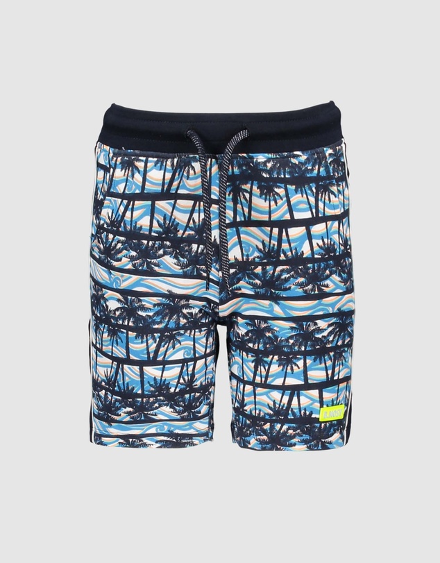 B.Nosy - Organic Palm Print Shorts - Kids-Teens