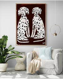 Inka Arthouse - Two Dalmatians by Nancy McKie