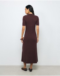 AERE - Asha Textured Knit Dress