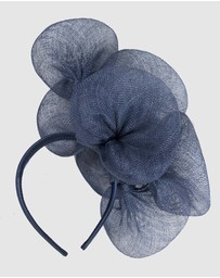 Max Alexander - Large Lilly Navy Flower Fascinator