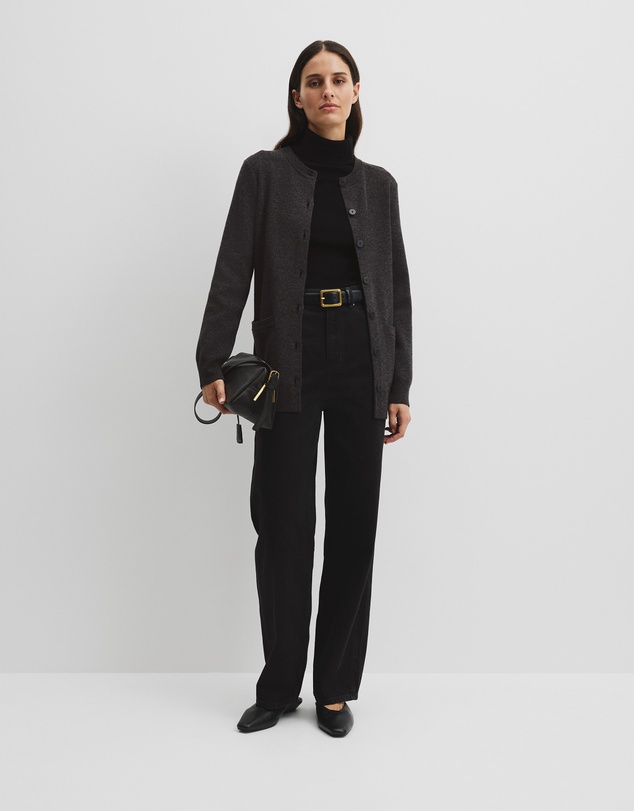 Country Road - Compact Wool Longline Cardigan