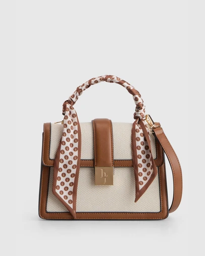 Laura Jones - Scarf Top Handle Bag