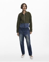 Desigual - Combined short denim jacket