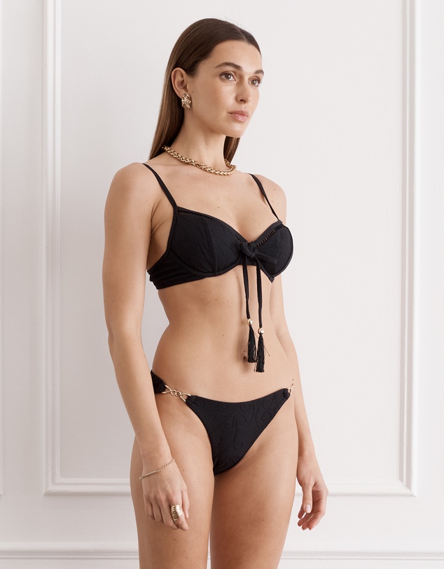 Aqua Blu Australia - Foncé Crawford Bikini Top
