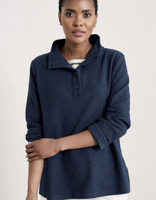 Seasalt - Seasalt Cornwall Navy Last Boat Sweatshirt