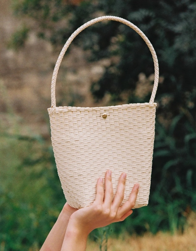 Mimmi Terra - Woven Bucket Bag Panna Cotta