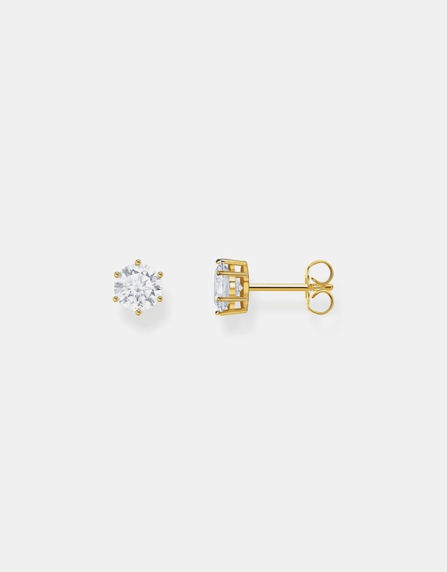 THOMAS SABO - Ear studs with white zirconia in brilliant cut