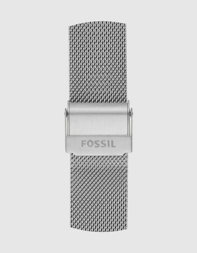 Fossil - Silver-Tone Strap Bar - Ladies