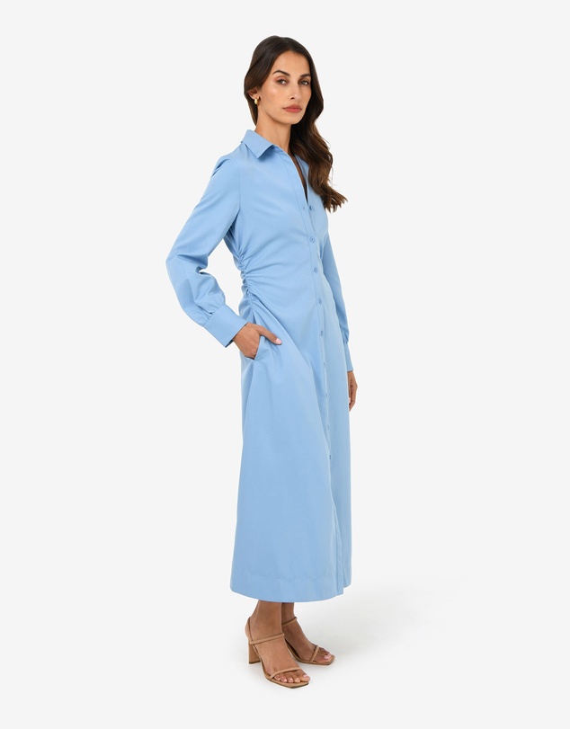 Forcast - Lune Ruched Shirt Dress