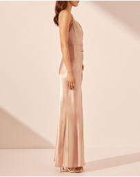 Shona Joy - La Lune Cross Draped Maxi Dress