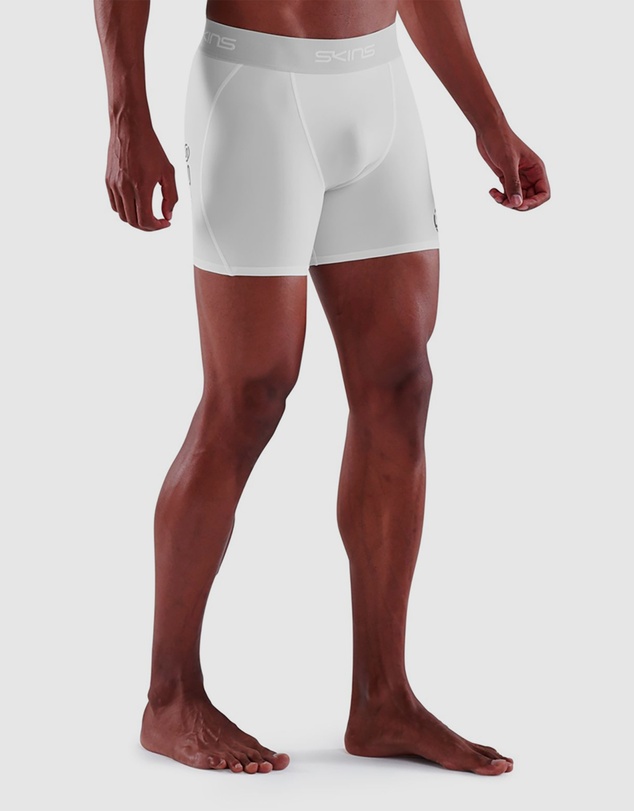 SKINS - SKINS Compression Men's Series-1 Running/Football/Gym Short White