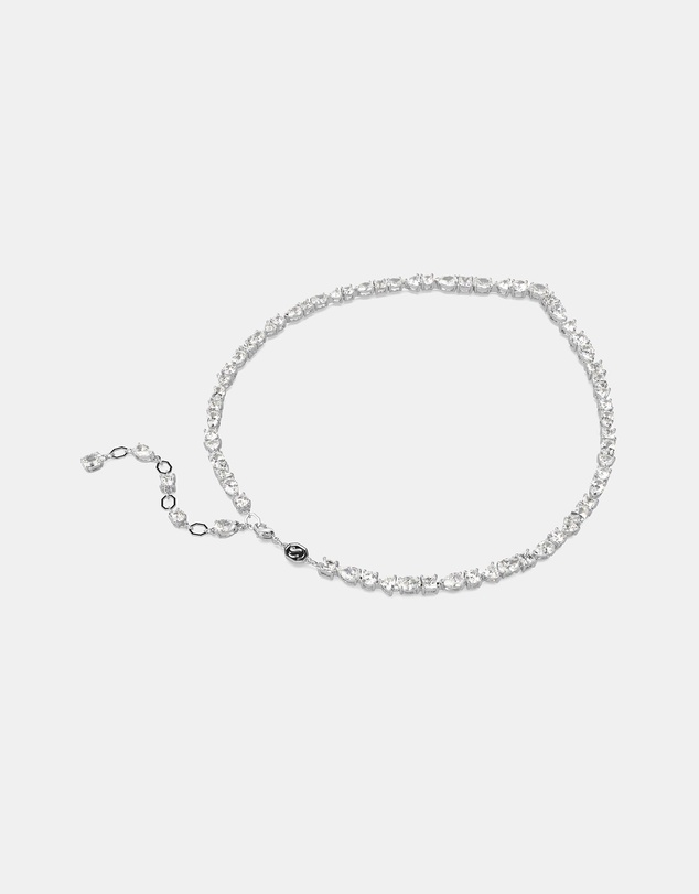Swarovski - Mesmera necklace, Mixed cuts, White, Rhodium plated