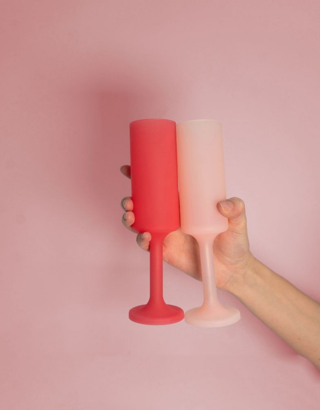porter green - seff | silicone unbreakable champagne flutes