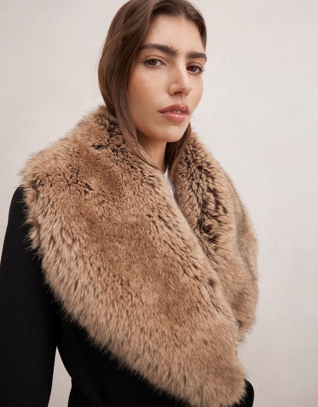 Forever New - Shelby Faux Fur Collar Coat