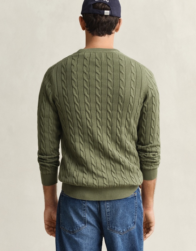 Gant - Cotton Cable Crew Neck