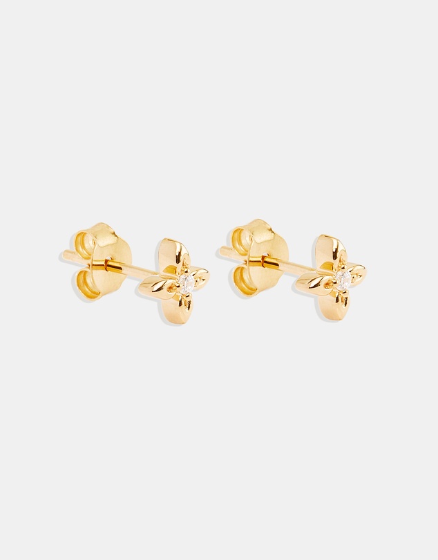 By Charlotte - Gold Live in Light Stud Earrings