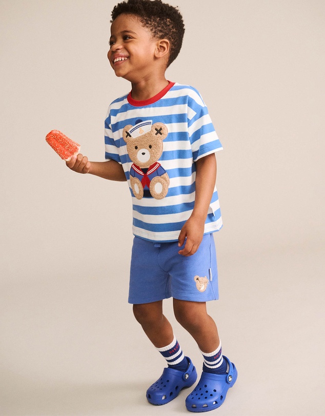Huxbaby - Stripe Sitting Hux Tee - Babies-Kids