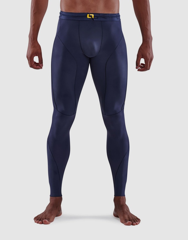 SKINS - SKINS Compression Men's Series-5 Gym/Running Long Tight Navy Blue