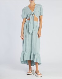 Amelius - Saloma Linen Crop Top