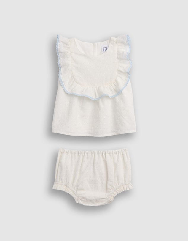 GAP - SL Eyelet Bib Set - Babies