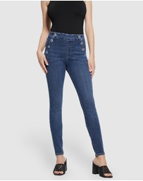 GUESS - High-Rise Aubree Skinny Denim Jeans