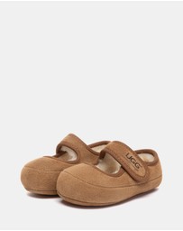 EVERAU - Australian Shepherd Ugg Millie Toddler Cow Suede Upper Loafer Oxfords Flats