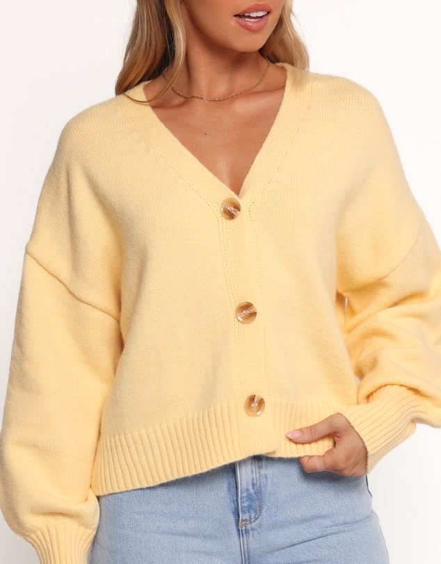 Petal & Pup - Isabel Button Front Cardigan - Yellow