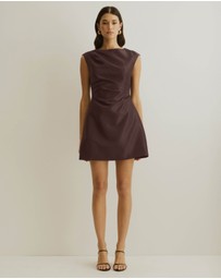 Atmos&Here - Rosie Structured Satin Mini Dress