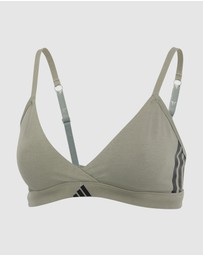 adidas Sportswear - Active Essentials Cotton 3 Stripes Triangle Wrap Bralette