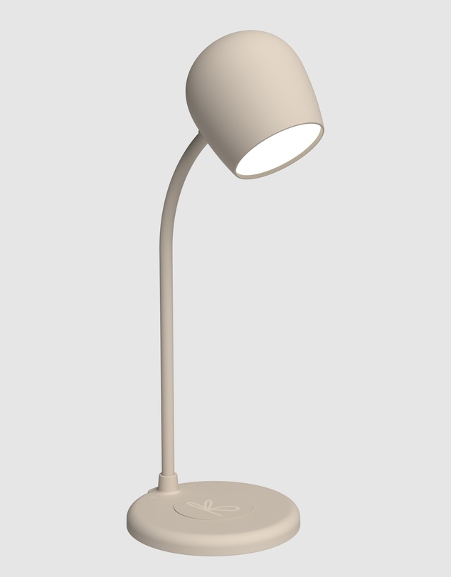 Kreafunk - Kreafunk Ellie Lamp W/ Qi Charger And Bluetooth Speaker - Ivory Sand