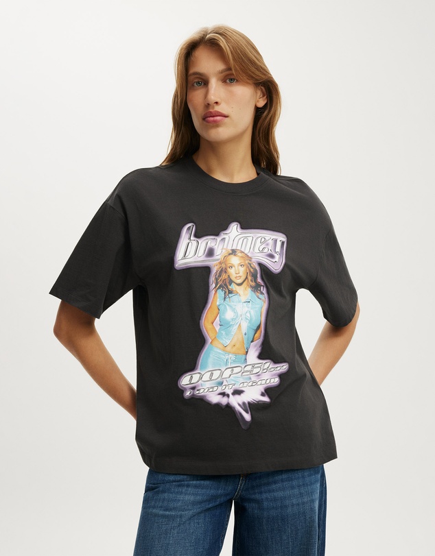 Cotton On - The Lcn Music Boxy Graphic Tee