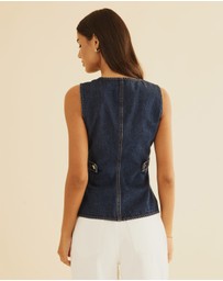 Atmos&Here - Ella Denim Vest