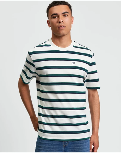 Ben Sherman - Textured Stripe Tee