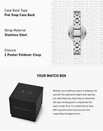 Armani Exchange - Silver Tone Analogue Watch