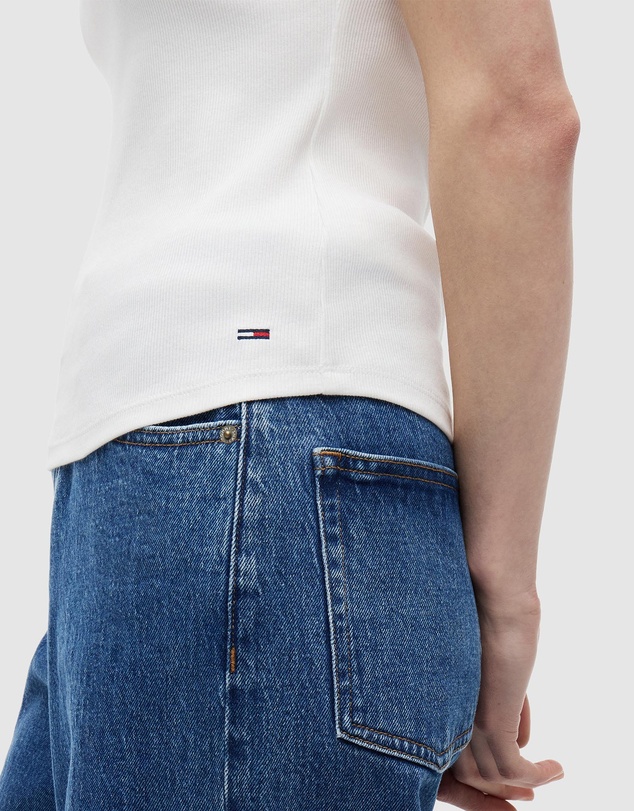 Tommy Jeans - Slim Essential Logo 1 Rib Tank