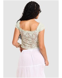 Alice In The Eve - Elsie Lace Off Shoulder Top