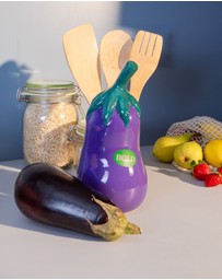 DOIY - Farmers Market Utensil Pot Eggplant