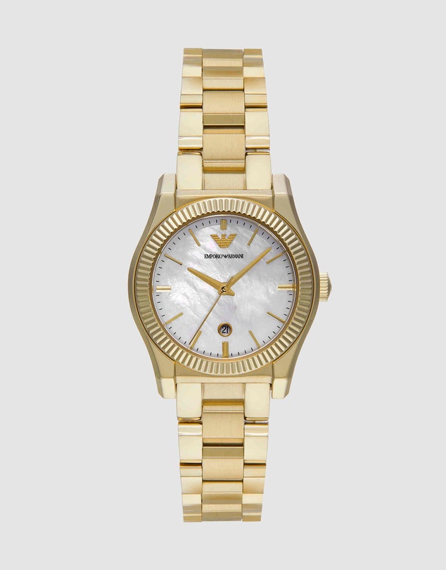 Emporio Armani - Gold Tone Analogue Watch