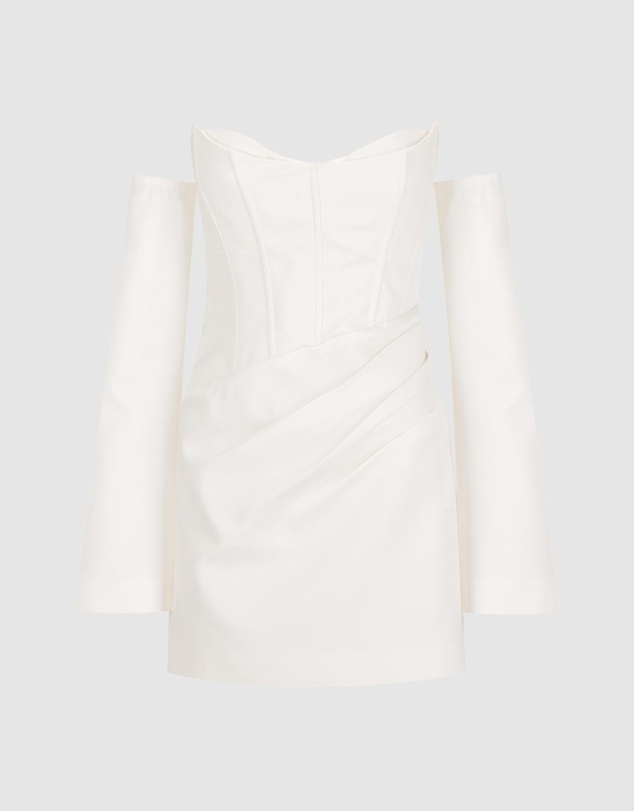 Shona Joy - Oakley Strapless Draped Mini Dress