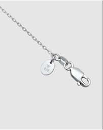 Elli Jewelry - Necklace Emerald Rectangle 925 Sterling Silver