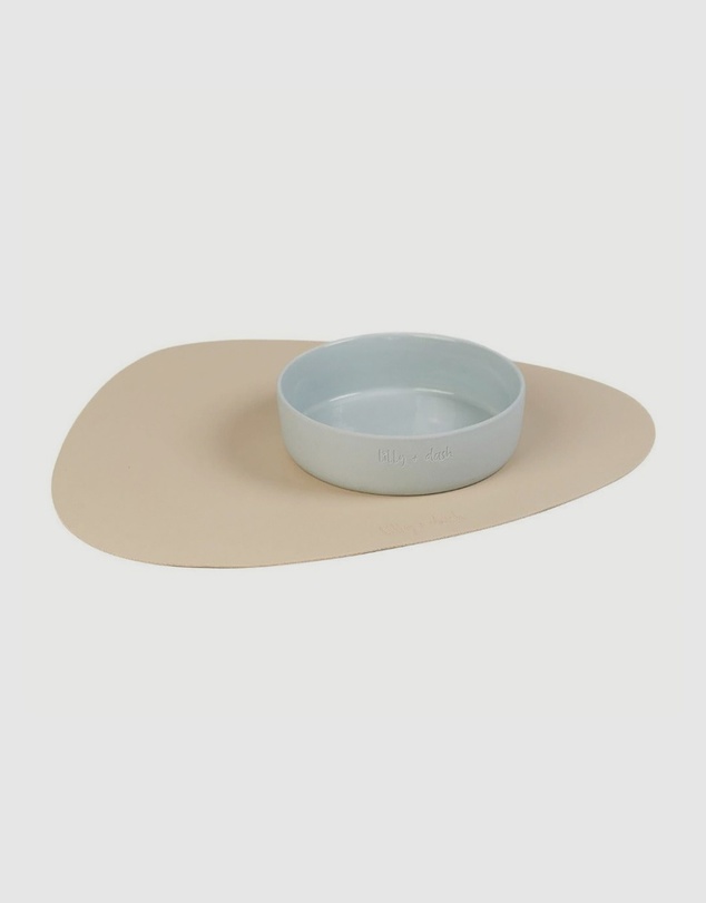 Lilly + Dash - 2pc Dog & Cat Asymmetric Placemats - Sand