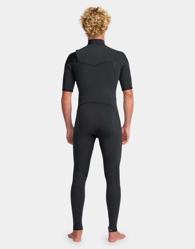 Quiksilver - Mens 2/2 Everyday Sessions Short Sleeve Chest Zip Wetsuit