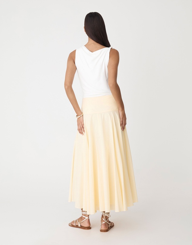 Forcast - Deb Cotton Midi Full Skirt