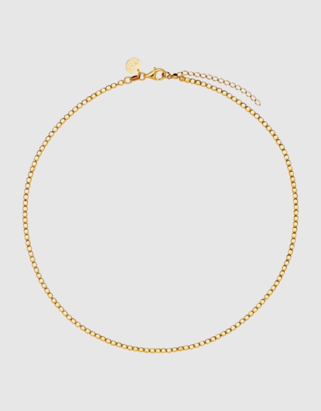 Najo - Quadrille Yellow Gold Necklace (45cm+ext)