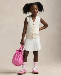Polo Ralph Lauren - Pleated Cotton Seersucker Wrap Skort - ICONIC EXCLUSIVE (2YRS-6.5YRS)