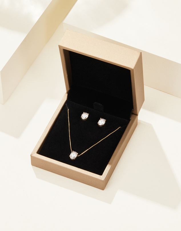 Mestige - Karolina Oval Set - 18K Gold Plated